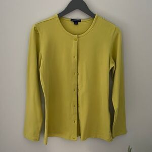 NWT Blue Generation Button down knit top. Size‎ Small. Celadon Green